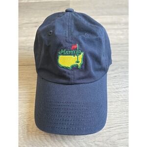 Masters Augusta National Golf Hat American Needle Spell Out Logo Navy Ball Cap